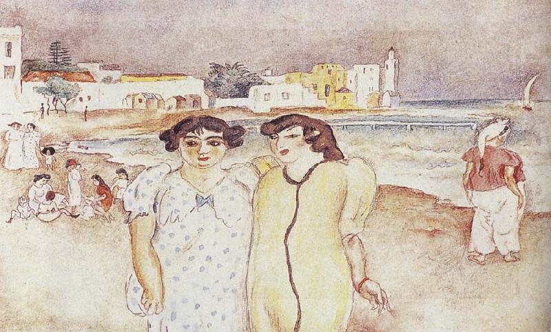 Jules Pascin River oil painting image